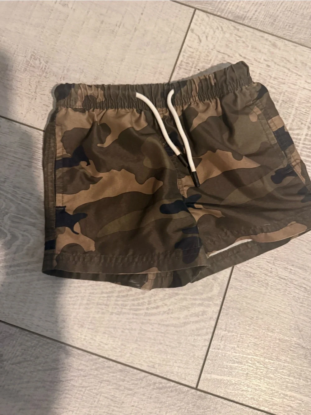 Mamagic Boys Camo Swim Trunks Size 3T Lined Drawstring Shorts